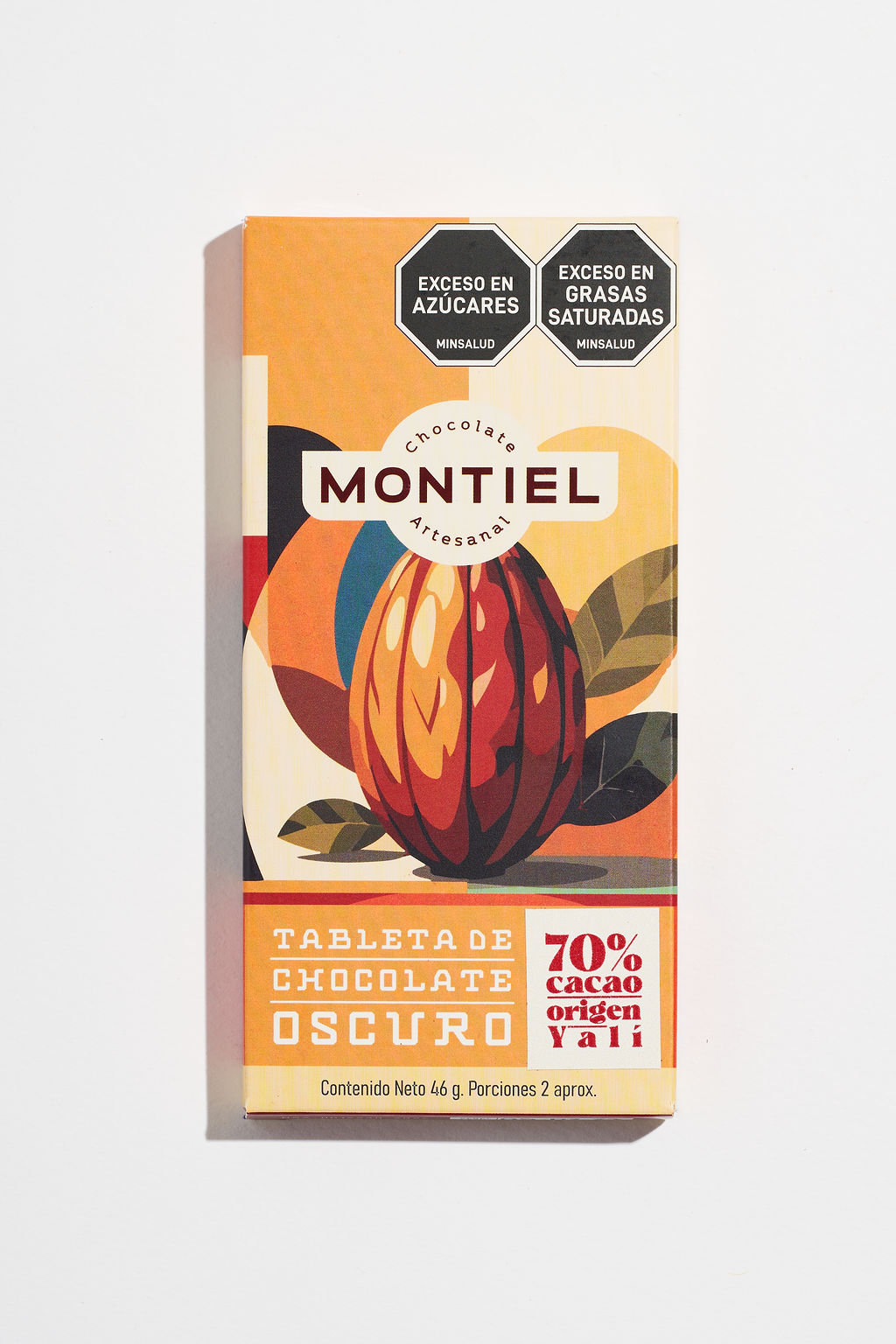 Tableta oscura 70% cacao Origen Yalí - chocolate artesanal Colombia Montiel